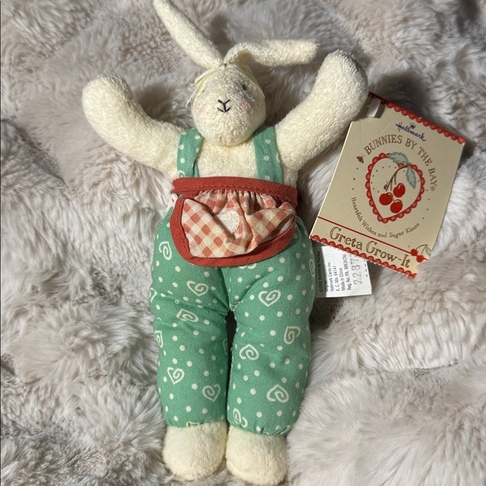 Hallmark Bunnies By The Bay “Greta Grow-It” 2002 Plush Bunny 8”